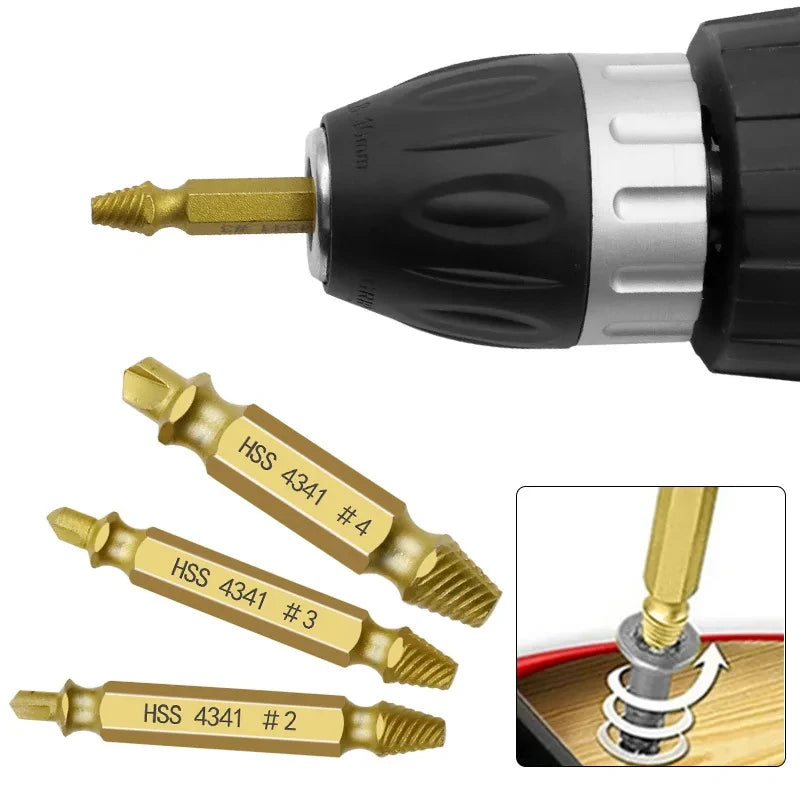 Damaged Screw Extractor Set